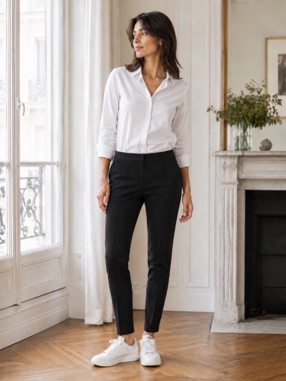 CAbi Aubrey Pointe Black Skinny Tapered Pants, Size 8 - Picture 3 of 8